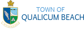 Town of Qualicum Beach Logo in coat of arms to the left