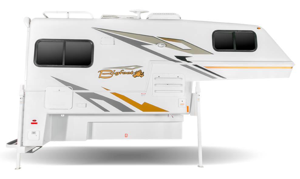 White Bigfoot RV Camper 9-4 2500 Series: Right-side view